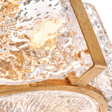 Florian Semi Flush Mount Small Distressed Brass By Frederic Ramond Detailed View1