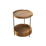 Flow Double Side Table By Accord, Finish: Louro Freijo, , | Casa Di Luce Lighting