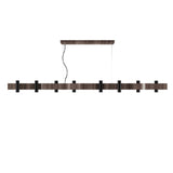 Flow Linear Pendant Light By Accord, Color: American Walnut, Size: Large, ,| Casa Di Luce Lighting