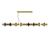 Flow Linear Pendant Light By Accord, Color: Organic Gold, Size: Large, ,| Casa Di Luce Lighting
