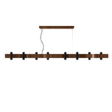 Flow Linear Pendant Light By Accord, Color: Imbuia, Size: Large, ,| Casa Di Luce Lighting