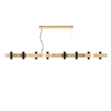 Flow Linear Pendant Light By Accord, Color: Maple, Size: Large, ,| Casa Di Luce Lighting