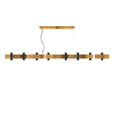 Flow Linear Pendant Light By Accord, Color: Teak, Size: Large, ,| Casa Di Luce Lighting