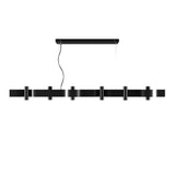 Flow Linear Pendant Light By Accord, Color: Organic Black, Size: Medium, ,| Casa Di Luce Lighting