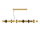 Flow Linear Pendant Light By Accord, Color: Organic Gold, Size: Medium, ,| Casa Di Luce Lighting