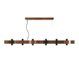 Flow Linear Pendant Light By Accord, Color: Imbuia, Size: Medium, ,| Casa Di Luce Lighting