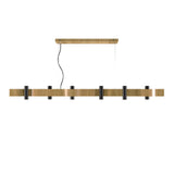 Flow Linear Pendant Light By Accord, Color: Louro Freijo, Size: Medium, ,| Casa Di Luce Lighting