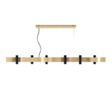 Flow Linear Pendant Light By Accord, Color: Maple, Size: Medium, ,| Casa Di Luce Lighting