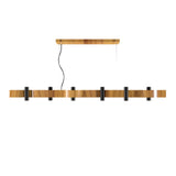 Flow Linear Pendant Light By Accord, Color: Teak, Size: Medium, ,| Casa Di Luce Lighting
