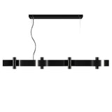 Flow Linear Pendant Light By Accord, Color: Organic Black, Size: Small, ,| Casa Di Luce Lighting