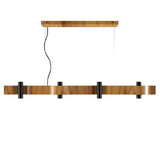 Flow Linear Pendant Light By Accord, Color: Teak, Size: Small, ,| Casa Di Luce Lighting