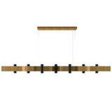 Flow Linear Pendant Light Louro Freijo By Accord, , | Casa Di Luce Lighting