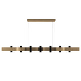 Flow Linear Pendant Light Maple By Accord, , | Casa Di Luce Lighting