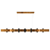 Flow Linear Pendant Light Teak By Accord, , | Casa Di Luce Lighting