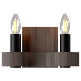 Flow Wall Light American Walnut By Accord