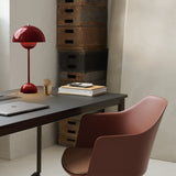 Flowerpot VP3 Table Lamp Vermilion Red By And Tradition Lifestyle View