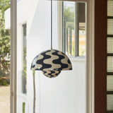 Flowerpot VP7 Pendant Black White Pattern By And Tradition Lifestyle View