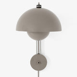 Flowerpot VP8 Plug In Wall Sconce Grey Beige By And Tradition Front View