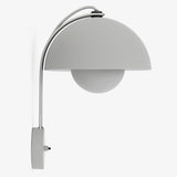 Flowerpot VP8 Plug In Wall Sconce Matt Light Grey By And Tradition