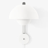 Flowerpot VP8 Plug In Wall Sconce Matt White By And Tradition Front View