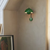 Flowerpot VP8 Plug In Wall Sconce Signal Red By And Tradition Lifestyle View