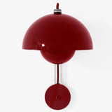 Flowerpot VP8 Plug In Wall Sconce Vermilion Red By And Tradition