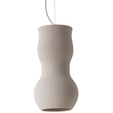 Fluid III Pendant Light White By Geo Contemporary Close View