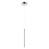 Flute 1-Light LED Pendant by ET2 - 1 Inch, Polished Chrome