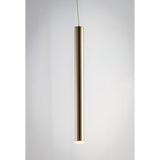 Flute 1-Light LED Pendant by ET2 - 1 Inch, Rose Gold