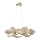 Flux LED Pendant Large, shown in Soft Gold, by Hubbardton Forge