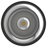 Focus 5” Cylinder Flush Mount with Multi Lenses Black By DALS - Down View