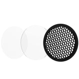Focus 6” Multi Voltage Cylinder Flush Mount with Multi-Lenses Black By DALS - Alt View