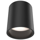 Focus 6” Multi Voltage Cylinder Flush Mount with Multi-Lenses Black By DALS