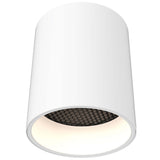 Focus 6” Multi Voltage Cylinder Flush Mount with Multi-Lenses White By DALS - Front View