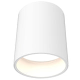 Focus 6” Multi Voltage Cylinder Flush Mount with Multi-Lenses White By DALS - With Light
