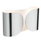 Foglio Wall Light Chrome By Flos With Light