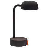 Fokus Battery Table Lamp Anthracite By Kooduu - Side View