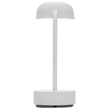 Fokus Battery Table Lamp Cloudy White By Kooduu - Back View