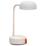 Fokus Battery Table Lamp Cloudy White By Kooduu - Side View