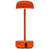 Fokus Battery Table Lamp Orange By Kooduu - Front View