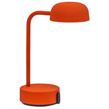 Fokus Battery Table Lamp Orange By Kooduu - Side View