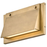 Fold Extra Small Wall Mount Lantern Heritage Brass By Hinkley - Side View1