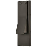 Fold Medium Wall Mount Lantern Black Oxide By Hinkley - Side View1