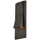 Fold Medium Wall Mount Lantern Black Oxide By Hinkley - Side View3