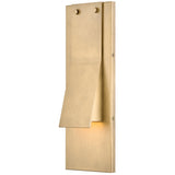 Fold Medium Wall Mount Lantern Heritage Brass By Hinkley - Side View2