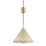Fontana Pendant - Patina Brass with Soft Sand by Troy Lighting
