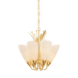 Forest Glen Chandelier - 6-Light - Vintage Gold Leaf by Hudson Valley