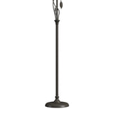 Forged Leaves and Vase Floor Lamp in Dark Smoke by Hubbardton Forge