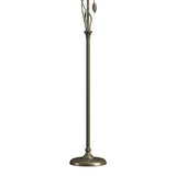 Forged Leaves and Vase Floor Lamp in Soft Gold by Hubbardton Forge