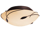 Forged Leaves Flush Mount, shown in Bronze, by Hubbardton Forge